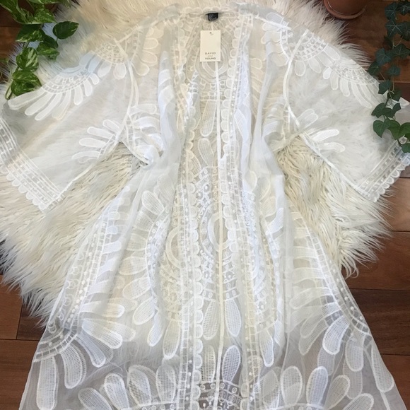 Swim Newlace Kimono Off White Beach Cover Up Poshmark